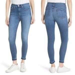 Rag & Bone jeans ankle skinny raw hem size 24